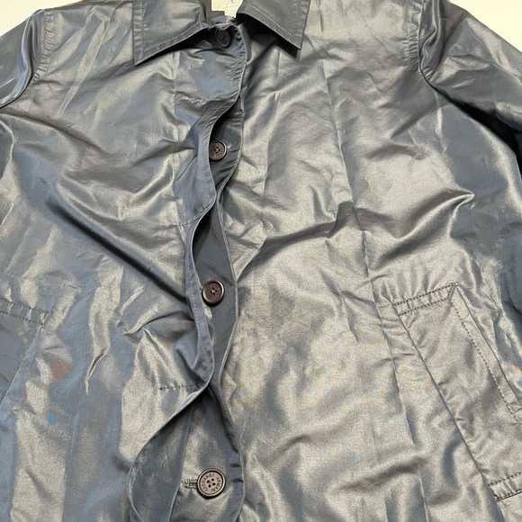 Armani Exchange Women’s Navy Nylon / Polyester Button  Coat M - Picture 3 of 14